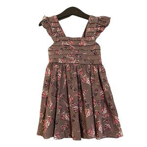 Maria Bonita Extra Size 2 Toddler Girls Brown & Pink Sleeveless Dress #D-5-34-10